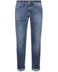 Dondup - Distressed Slim Fit Jeans - Lyst