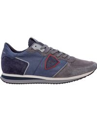 Philippe Model Panelled Low-top Trainers - Blue