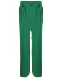 P.A.R.O.S.H. - Elastic Waist Wide-Leg Trousers - Lyst