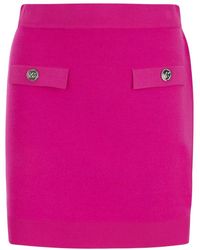 MICHAEL Michael Kors - Mini Skirt With Buttons - Lyst