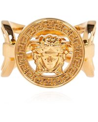 Versace - Ring With Logo, - Lyst