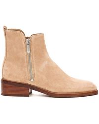 3.1 Phillip Lim Alexa Almond Toe Ankle Boots - Natural