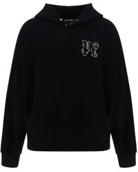 Palm Angels - Embroidered Cotton Hoodie - Lyst