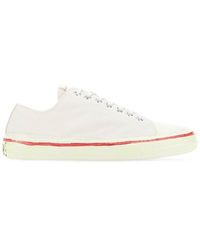 Marni Logo Printed Low-top Trainers - White