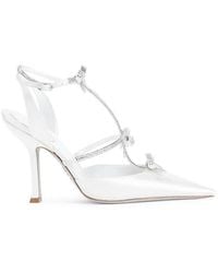 Rene Caovilla - René Caovilla Satin Heeled Pumps - Lyst