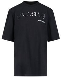Balenciaga - Logo-print Cotton-jersey T-shirt - Lyst