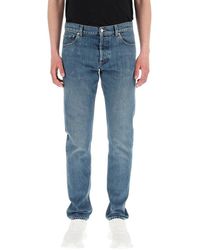 Alexander McQueen - Low-rise Logo Embroidered Jeans - Lyst