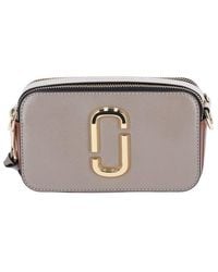 Marc Jacobs - The Snapshot Cement Multi Leather Camera Bag - Lyst