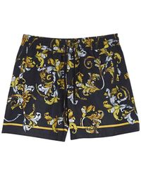Versace Jeans Couture - Barocco-Printed Drawstring Shorts - Lyst