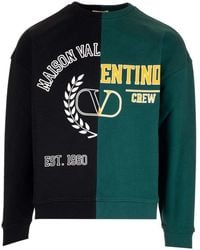 Valentino - Logo Printed Crewneck Sweatshirt - Lyst
