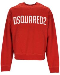 DSquared² - Logo-printed Long-sleeved Crewneck Sweatshirt - Lyst