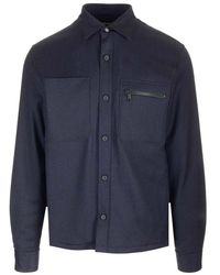 Zegna - Buttoned Long-sleeved Shirt Jacket - Lyst
