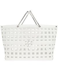 Tory Burch - Ella Croc-Embossed Market Tote Bag - Lyst