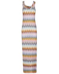 Missoni - Zigzag Printed Sleeveless Maxi Dress - Lyst