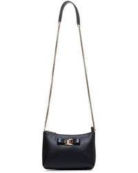 Ferragamo - Bow Detailed Mini Shoulder Bag - Lyst