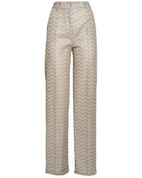 Missoni - High-waist Zigzag-woven Trousers - Lyst