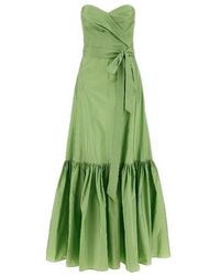 【関税＆送料込み】Max Mara Accento Khaki Green Long Dress mm-max-mara-accento-khaki-