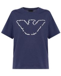 Emporio Armani - Logo T-shirt, - Lyst