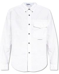 Stone Island - Cotton Shirt With Pocket, - Lyst