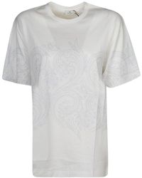 Etro - Paisley Print Crewneck T-shirt - Lyst