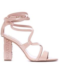 Liu Jo - Crossover Strap Ankle Buckled Sandals - Lyst
