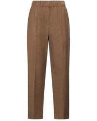 Weekend by Maxmara - High Waist Straight Leg Trousers - Lyst