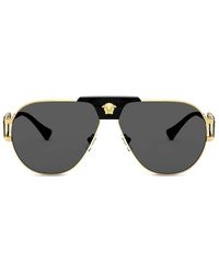 Versace Eyewear - Aviator Frame Sunglasses - Lyst