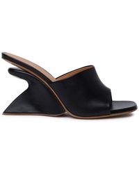 Off-White c/o Virgil Abloh - Jug 100 Leather Wedge Mules - Lyst