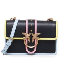 Pinko - Mini Love One Chain Linked Shoulder Bag - Lyst