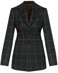 Paul Smith - Plaid Patterned Blazer - Lyst