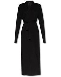 Balenciaga - Long-sleeved Wrap Dress - Lyst