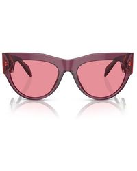 Versace - Round Frame Sunglasses - Lyst