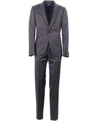 Zegna - Single-breasted Pressed Crease Tailored Suit - Lyst