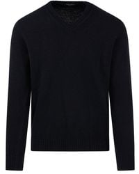 Roberto Collina - V-neck Knit Sweater - Lyst