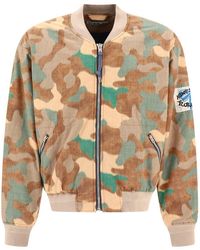 Acne Studios - Logo Patch Camouflage Bomber - Lyst