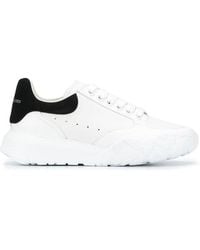 Alexander McQueen - Court Oversized Leather Mid-top Trainers - Lyst