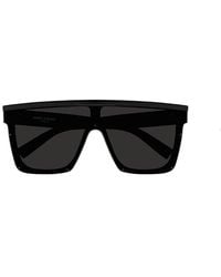 Saint Laurent - Sl 607 Shield Frame Sunglasses - Lyst