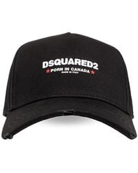 DSquared² - Rocco Twill Distressed Baseball Hat - Lyst