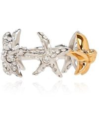 Versace - Barocco Sea Embellished Ring - Lyst