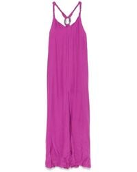 Patrizia Pepe - V-Neck Maxi Dress - Lyst