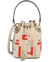 Fendi - Mini Mon Tresor Ff Motif Bucket Bag - Lyst
