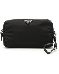 Prada - Pouch With Handle - Lyst