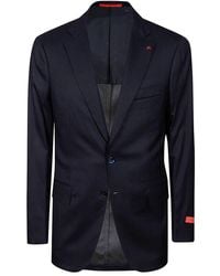 Isaia - Single-Breasted Blazer Jacket - Lyst