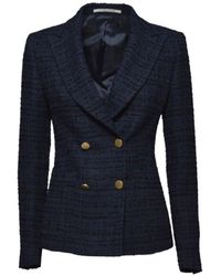 Tagliatore - J-Coral V-Neck Single-Breasted Jacket - Lyst