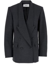 Coperni - Pinstripes Double-Breasted Jacket - Lyst