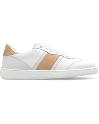 Ferragamo - Panelled Lace-up Sneakers - Lyst