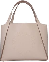 Stella McCartney - Logo Studded Open-top Tote Bag - Lyst