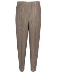 Homme Plissé Issey Miyake - Homme Plisse Issey Miyake High Waisted Pleated Trousers - Lyst