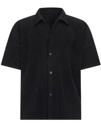Homme Plissé Issey Miyake - Pleated Fabric Mc April Shirt - Lyst