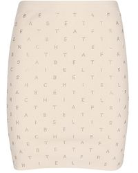 Elisabetta Franchi - Rhinestone-Embellished Mini Skirt - Lyst